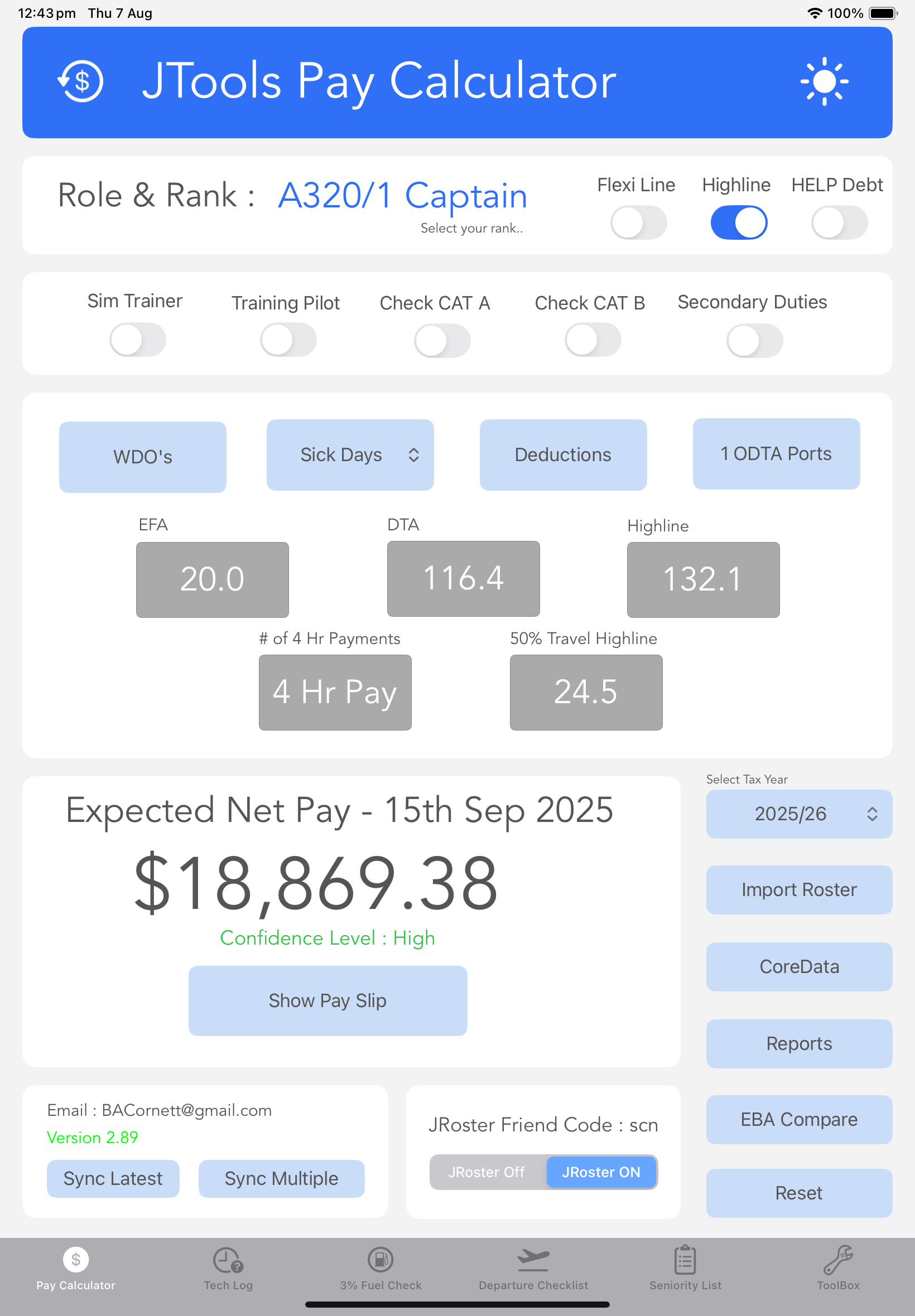 Pay Calculator Screenshot